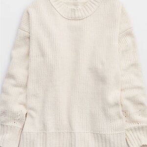 Aerie Like Candy Crew Sweater, Natural